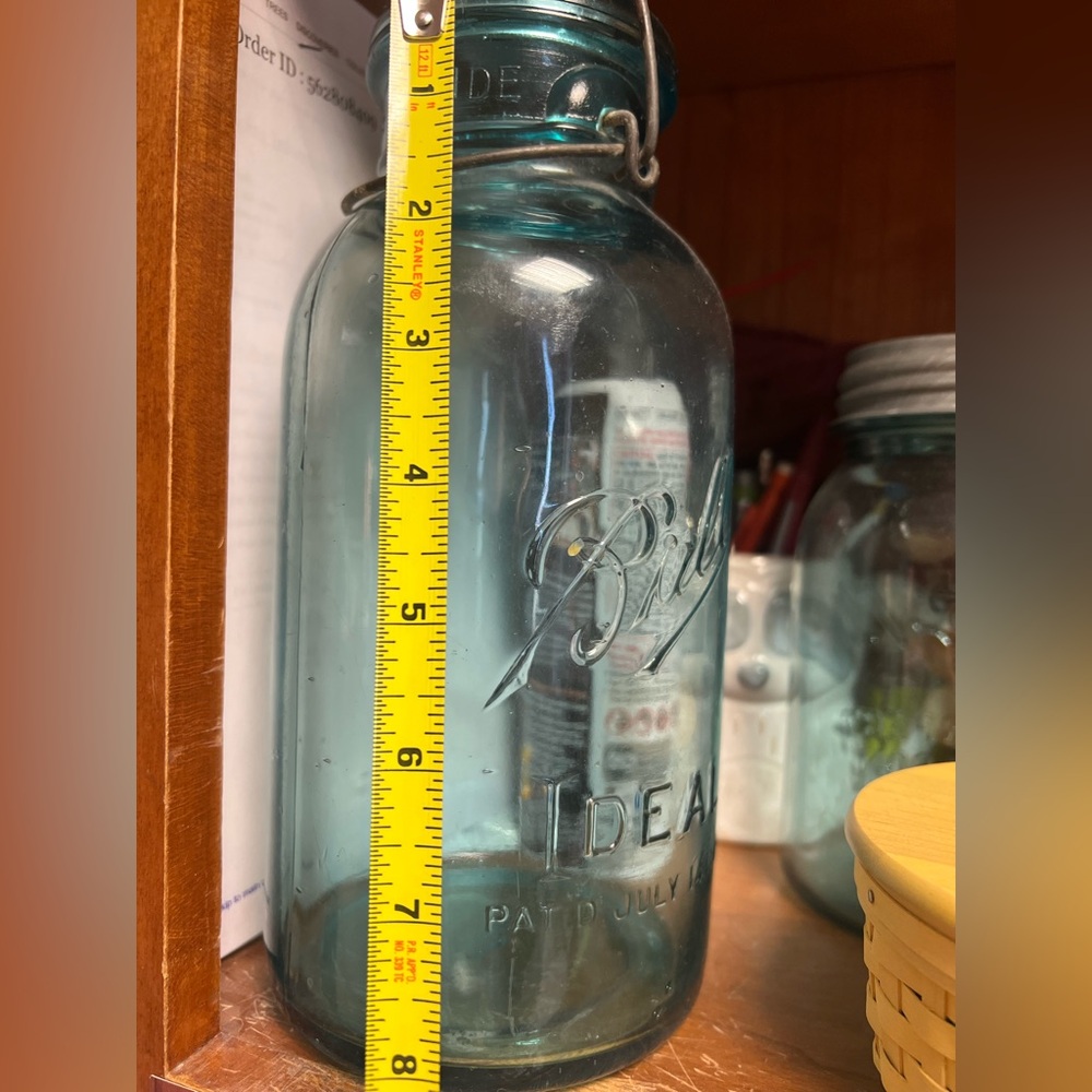 Ball org mason jar with wire lack top and perfect lid make an offer